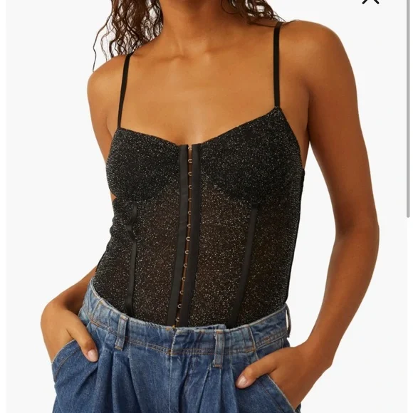 Shimmer Night Rhythm Corset Bodysuit 
Free People - Picture 3 of 10